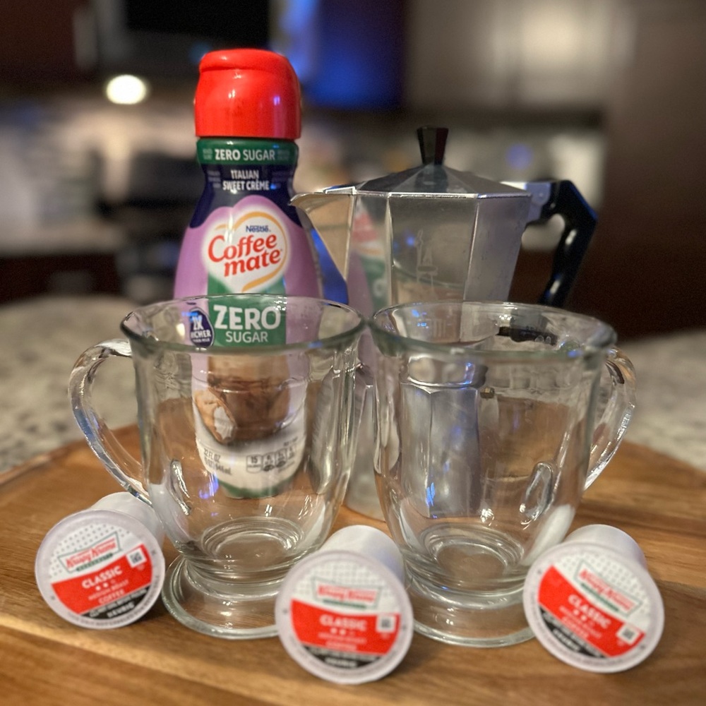 Clear Glass Mugs (Set of 2)